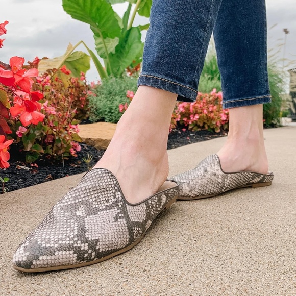 Universal Thread Faux Leather Snake Printed Mules - Picture 3 of 6